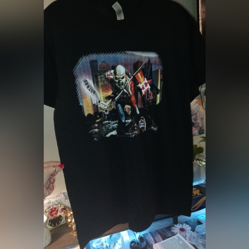 Houston Astros Black Short Sleeve Tee Vibrant Graphic Design